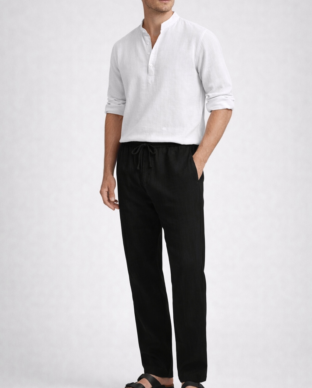 Casual Leinen Longsleeve