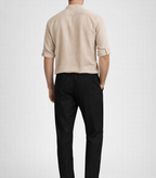 Casual Leinen Longsleeve