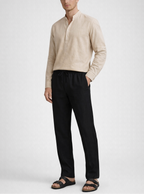 Casual Leinen Longsleeve