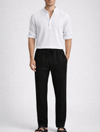 Casual Leinen Longsleeve