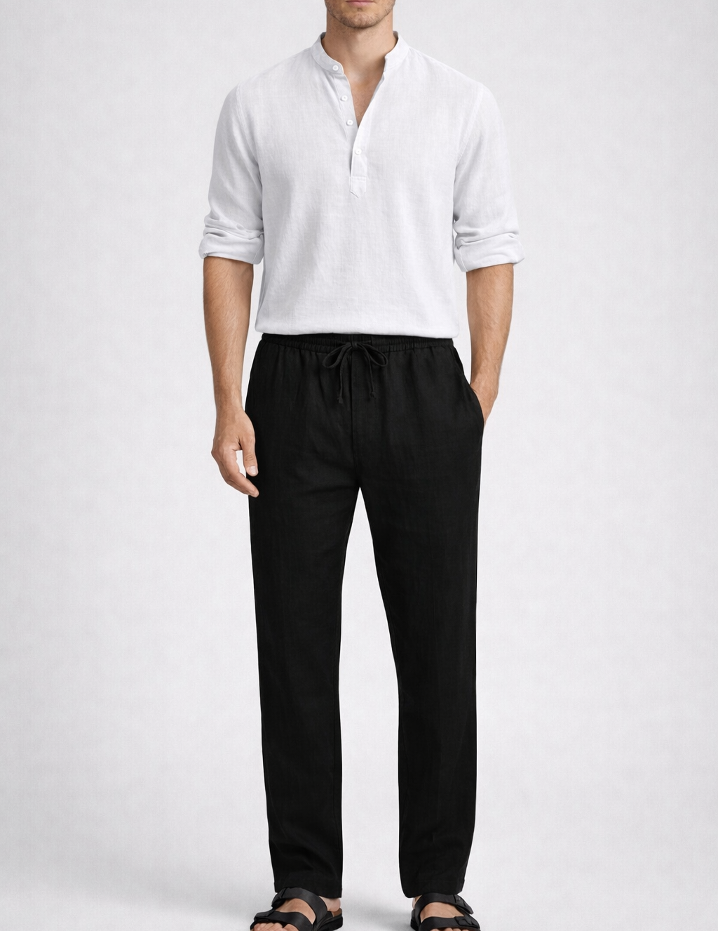 Casual Leinen Longsleeve