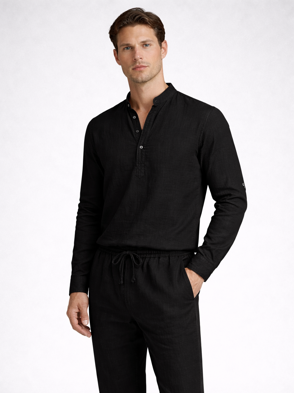 Casual Leinen Longsleeve