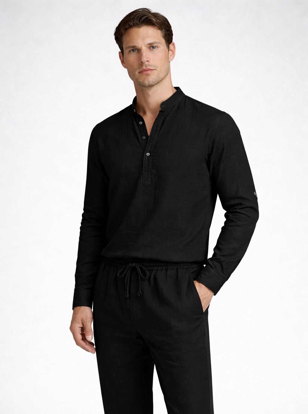 Casual Leinen Longsleeve