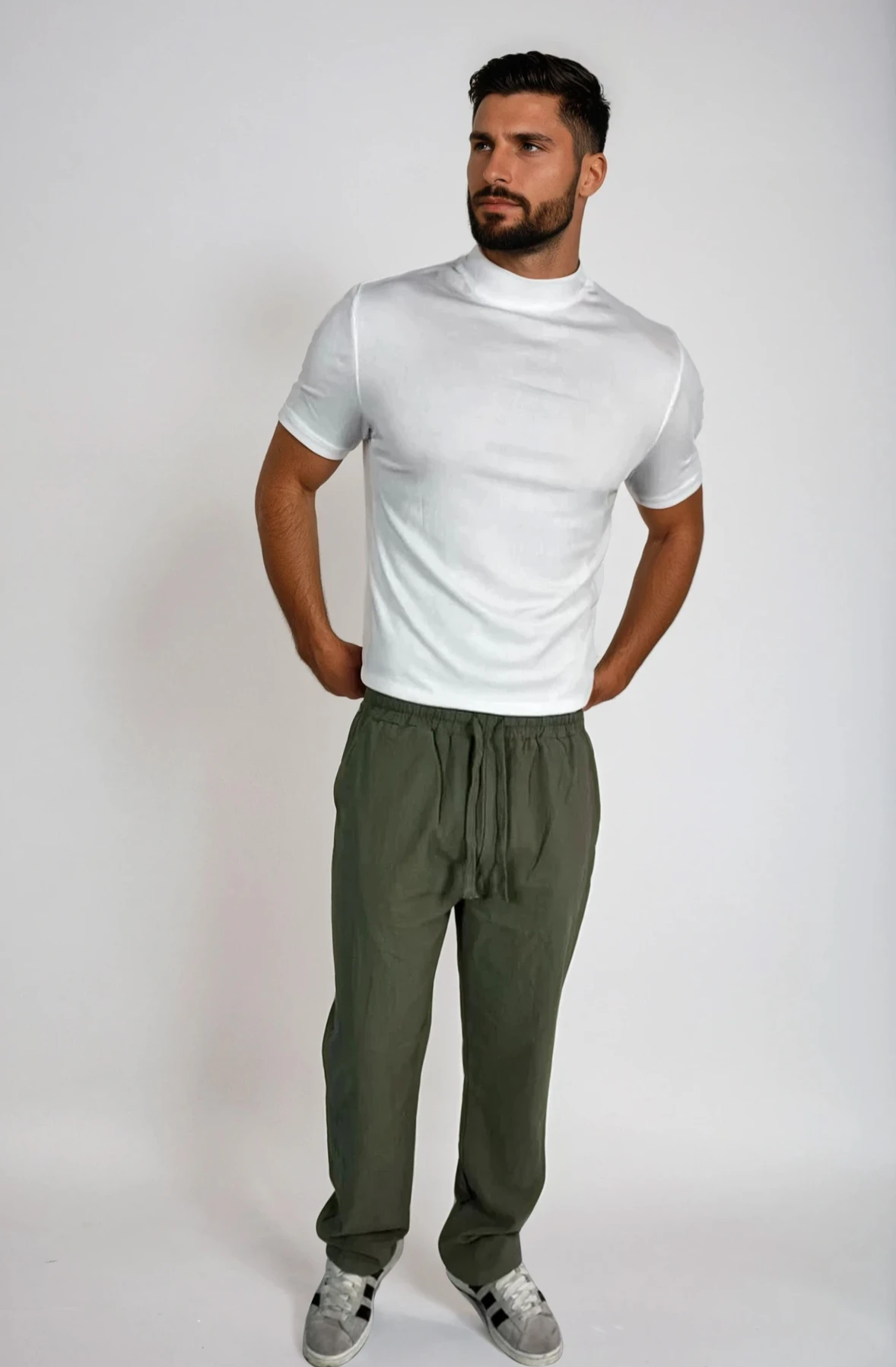 Casual Leinen Hose