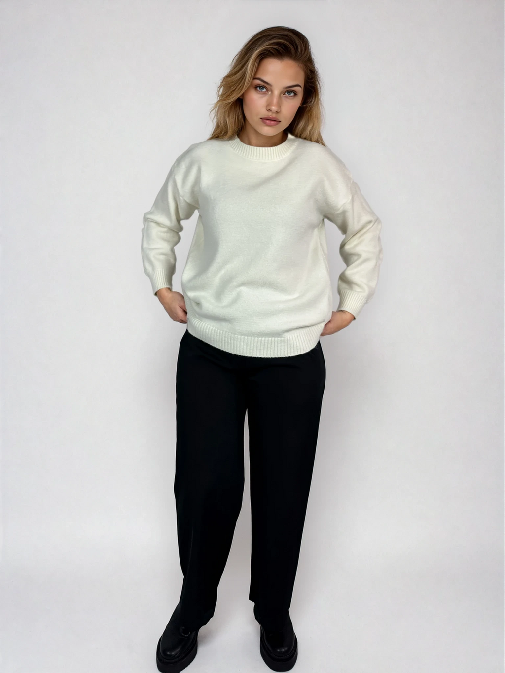 Weicher Feinstrickpullover