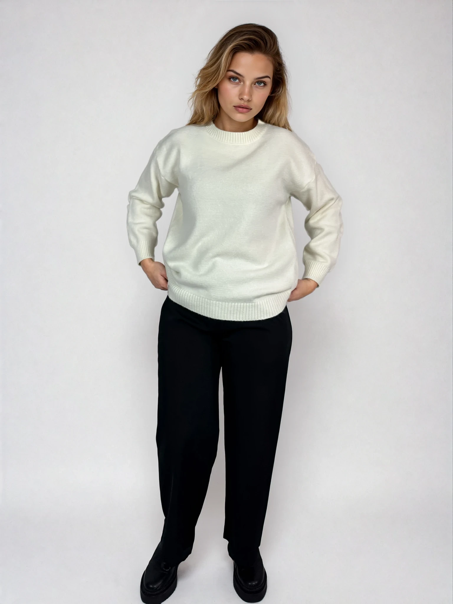 Weicher Feinstrickpullover