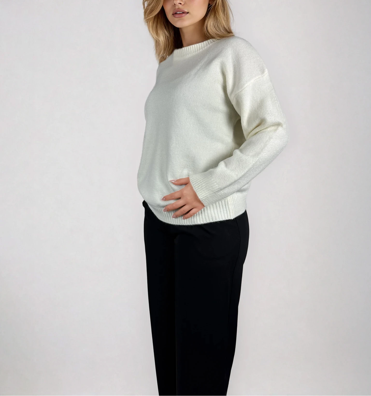 Weicher Feinstrickpullover