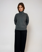 Rollkragen-Strickpullover