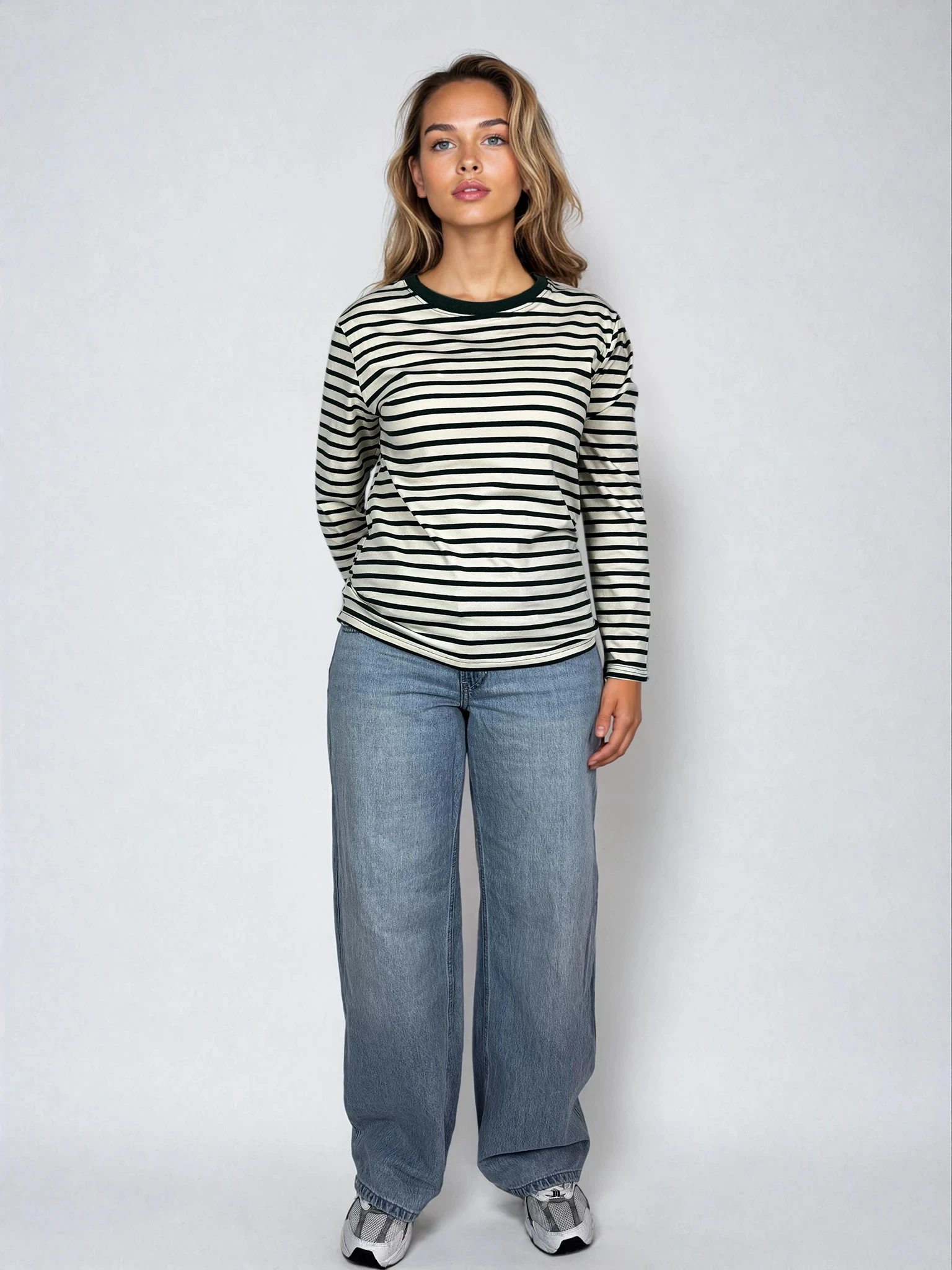 Gestreiftes Langarmshirt