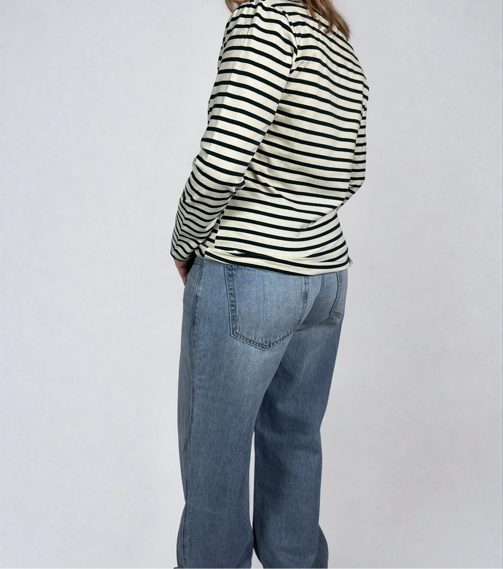 Gestreiftes Langarmshirt