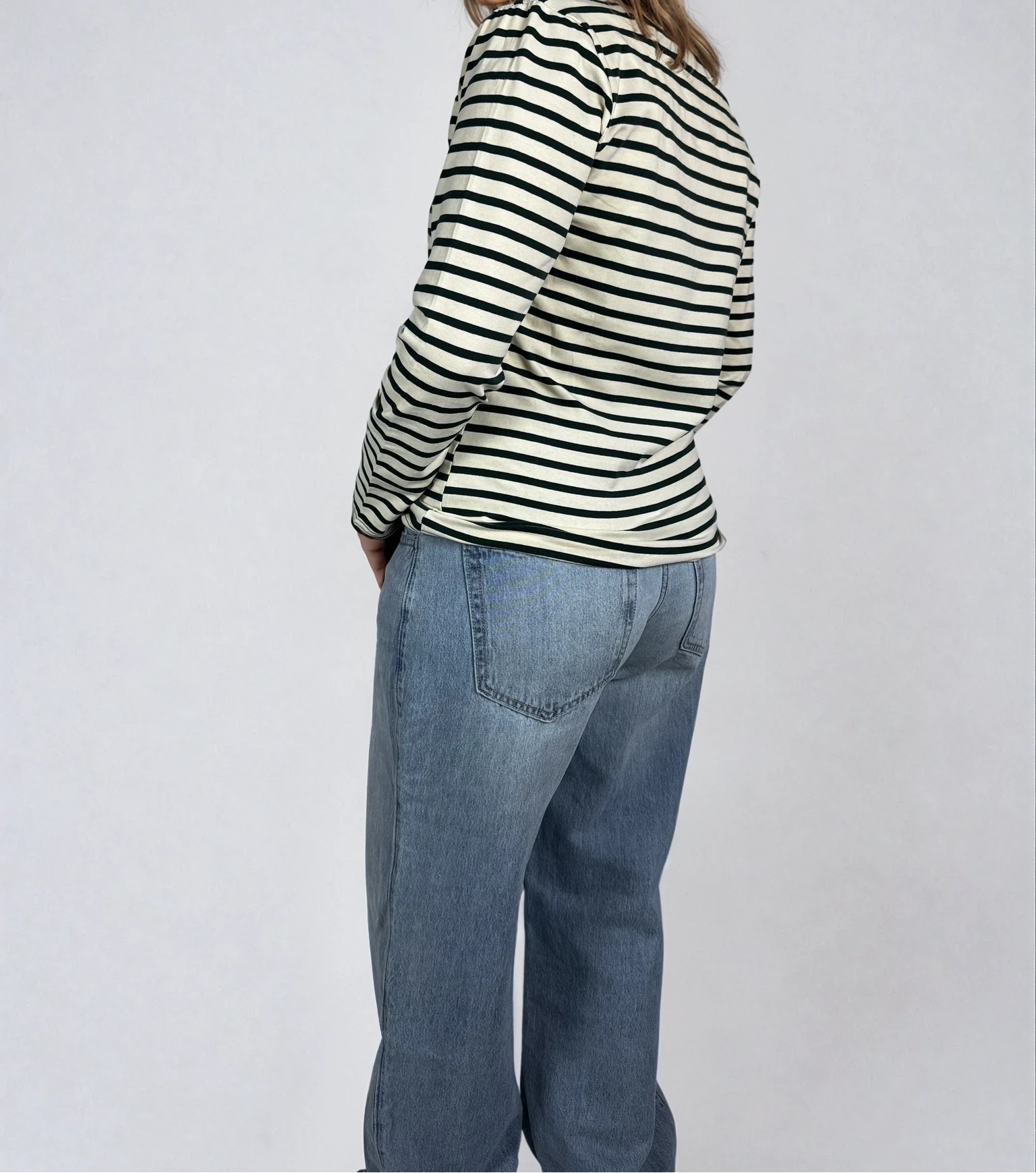 Gestreiftes Langarmshirt