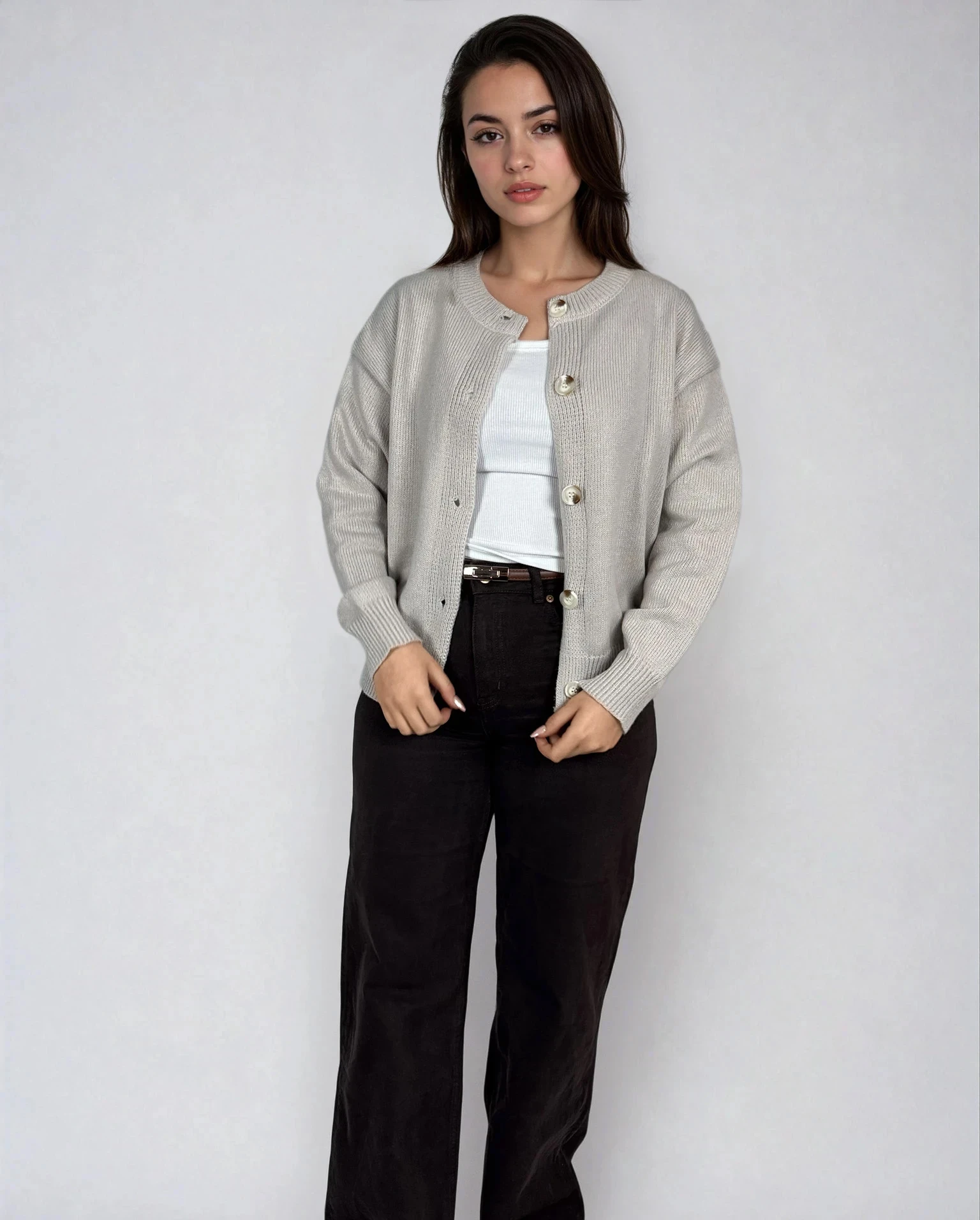 Strickcardigan mit Knöpfen