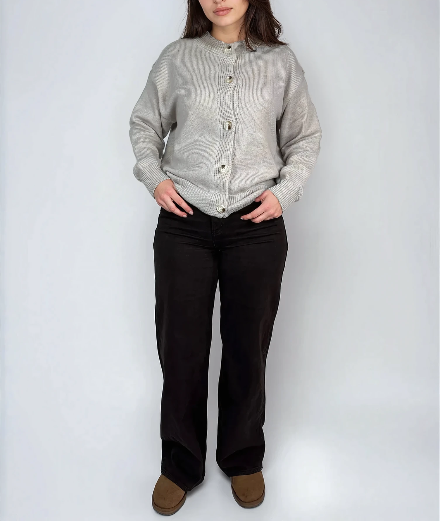 Strickcardigan mit Knöpfen