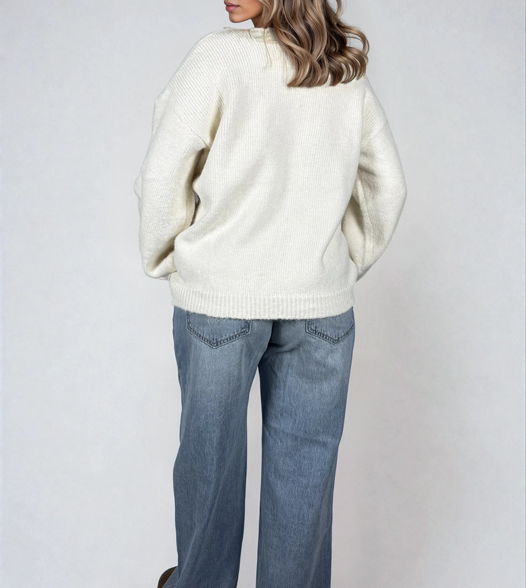 Oversized Cardigan mit Bindedetails