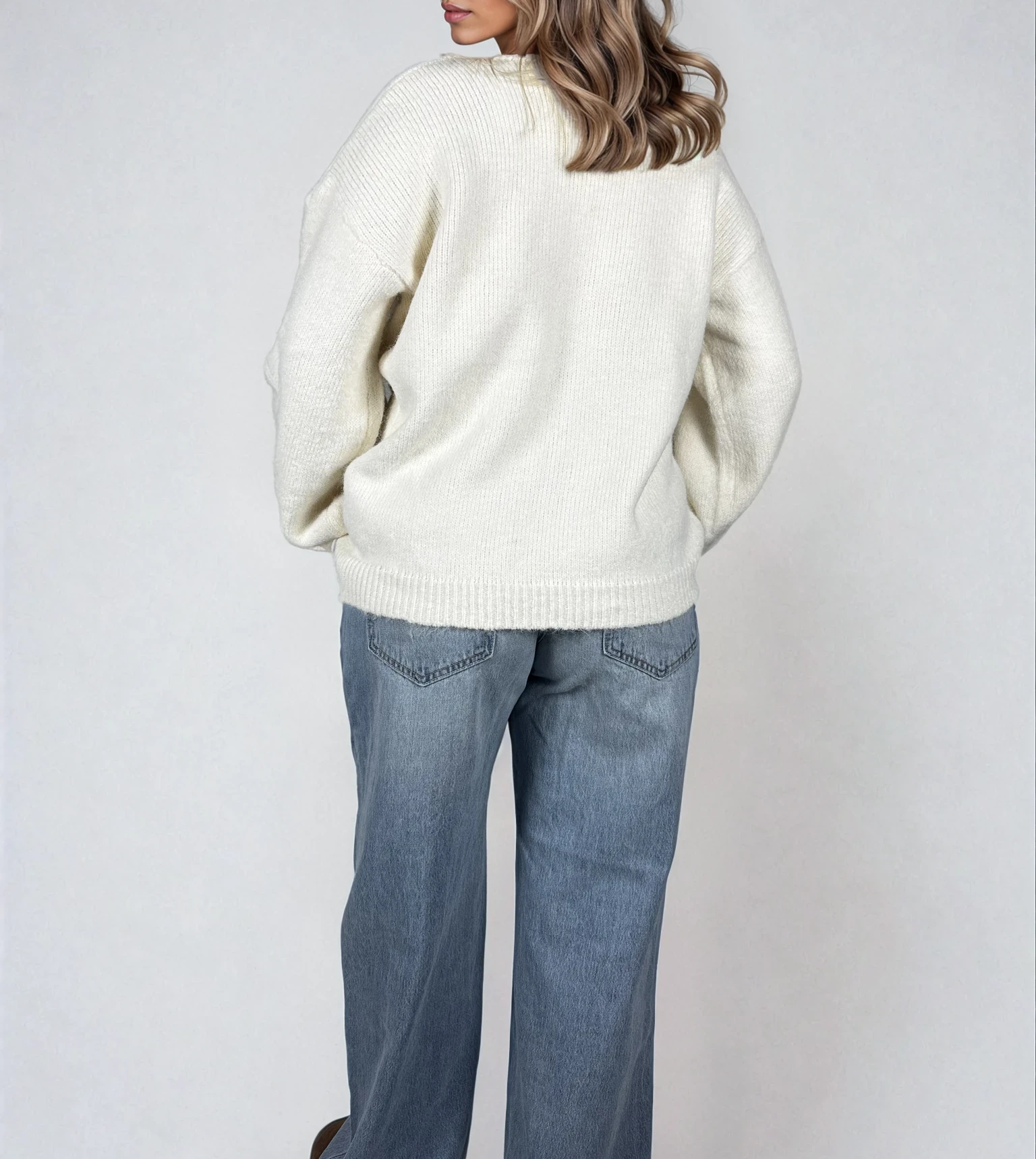 Oversized Cardigan mit Bindedetails