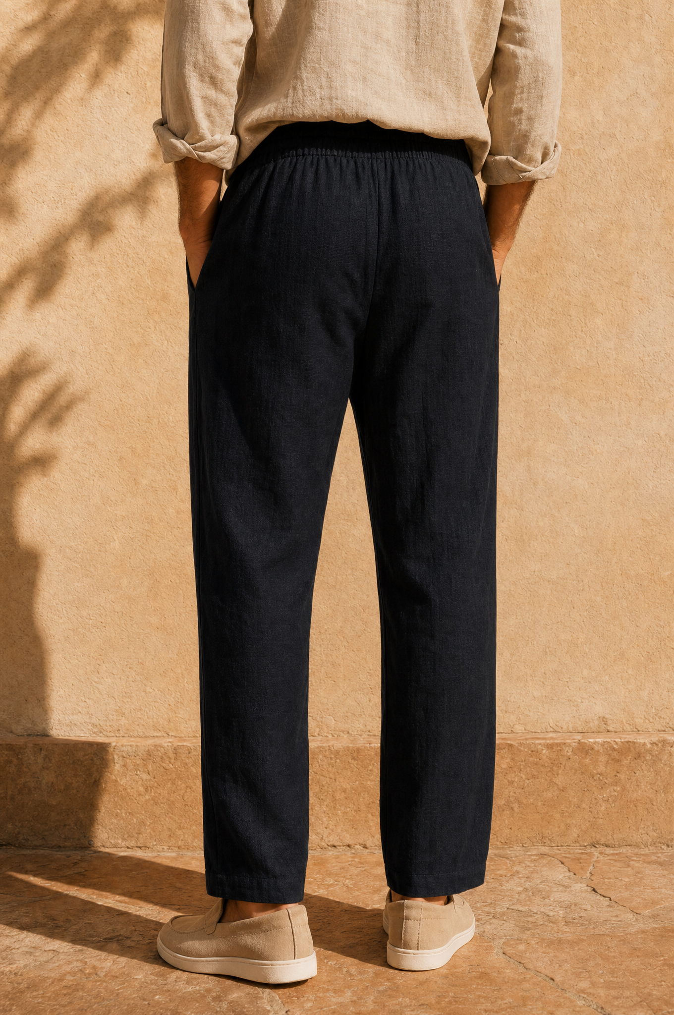 Straight Leg Leinenhose