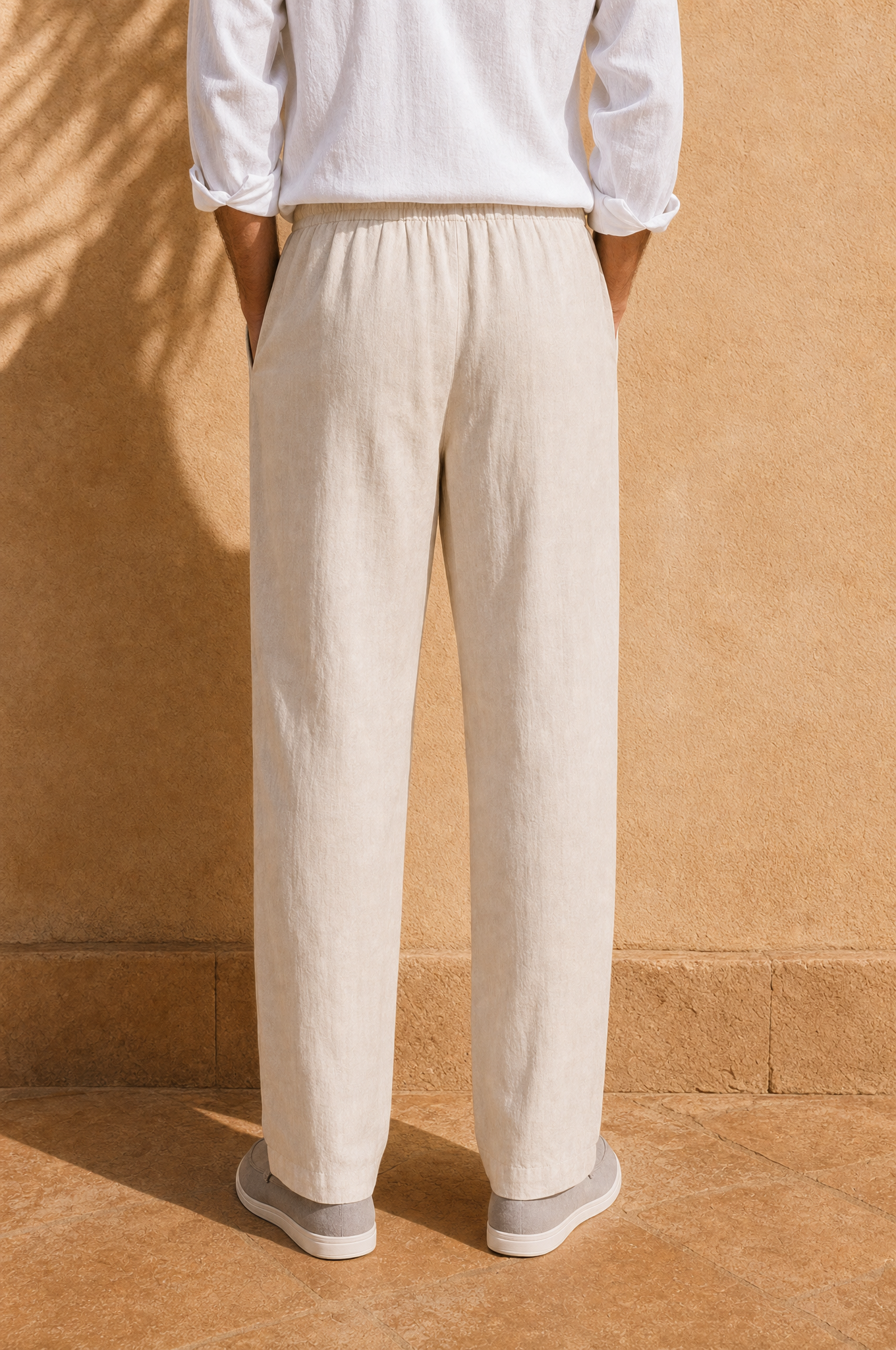 Straight Leg Leinenhose