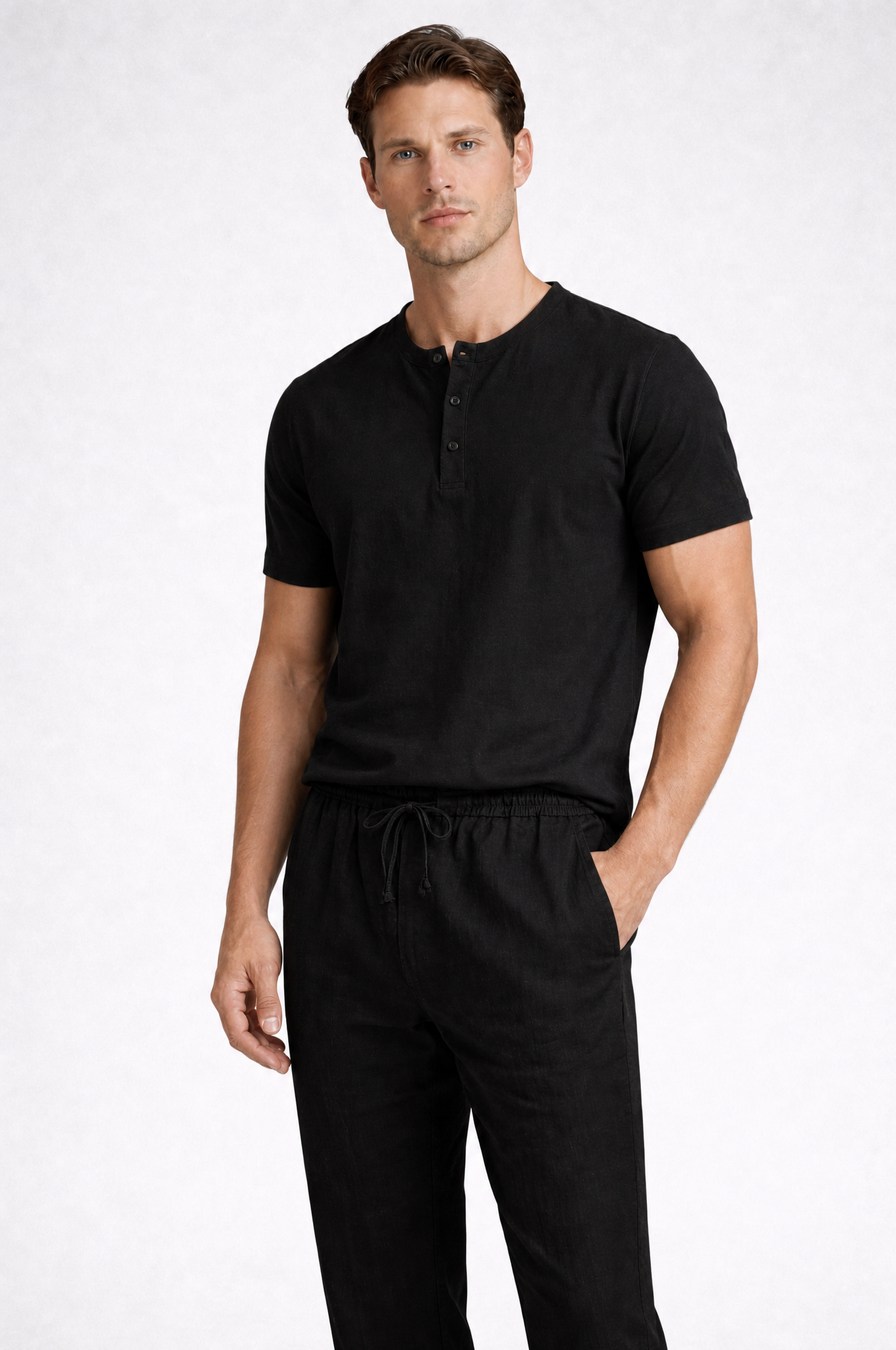 Straight Henley Shirt