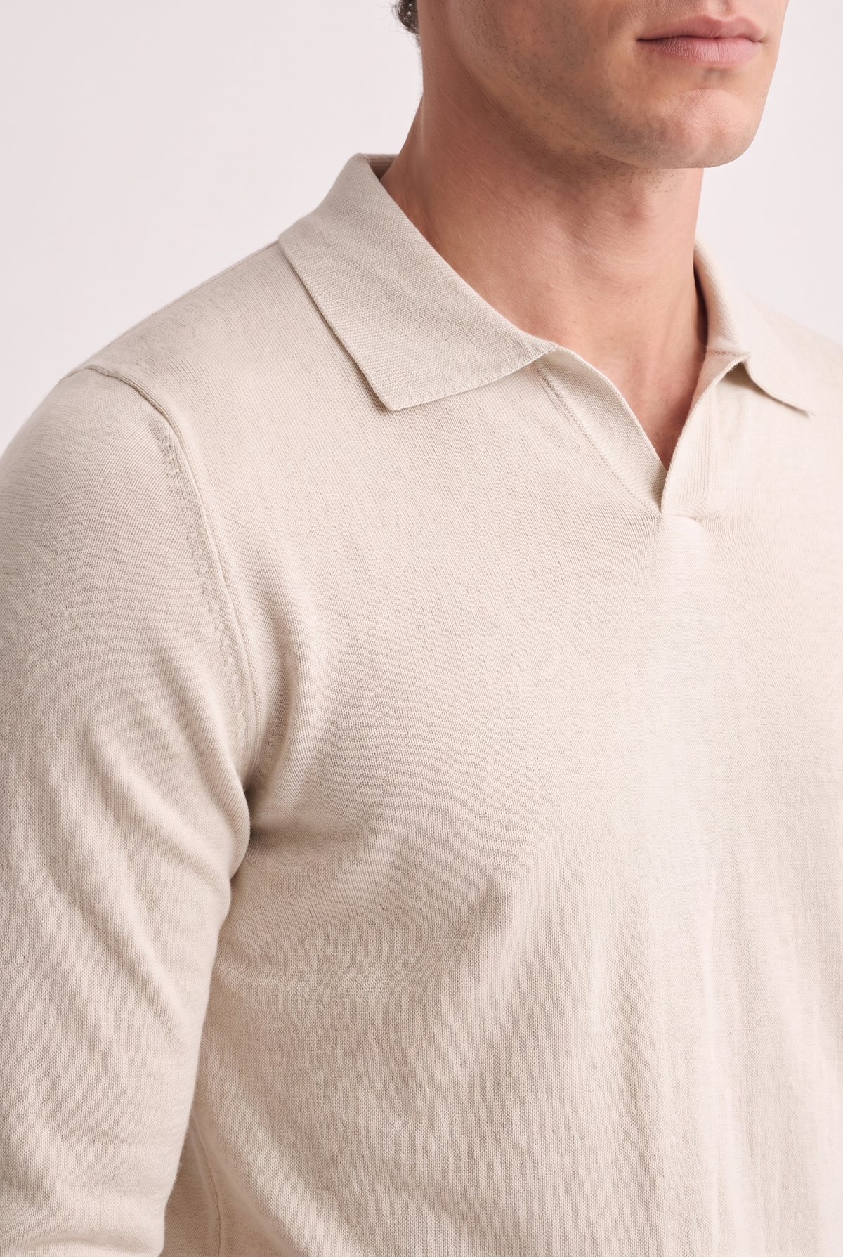 Open Collar Polo