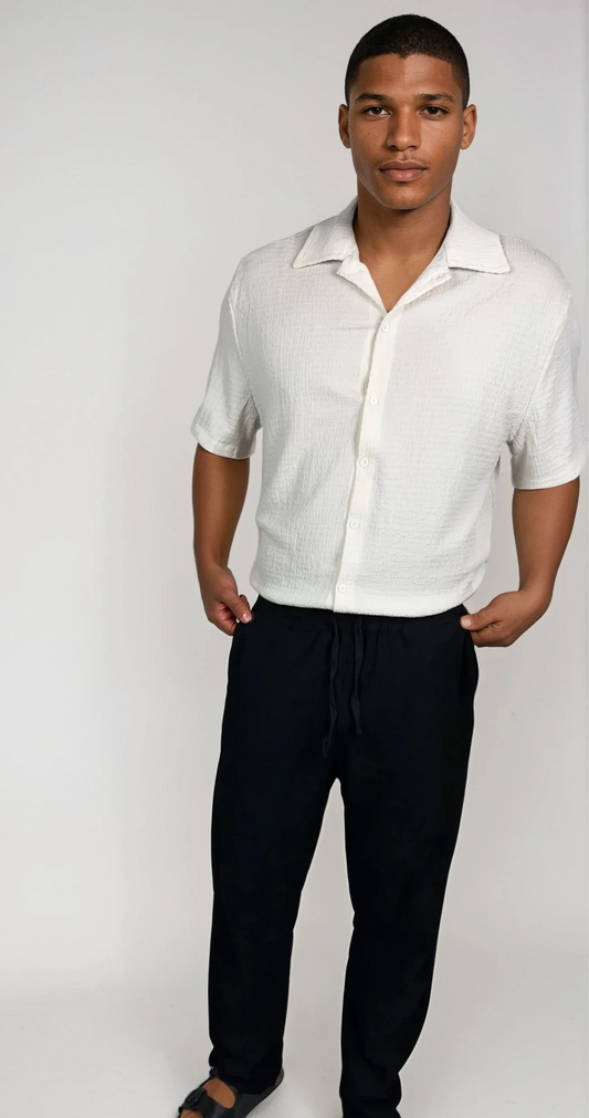 Strukturiertes Crinkle Shirt