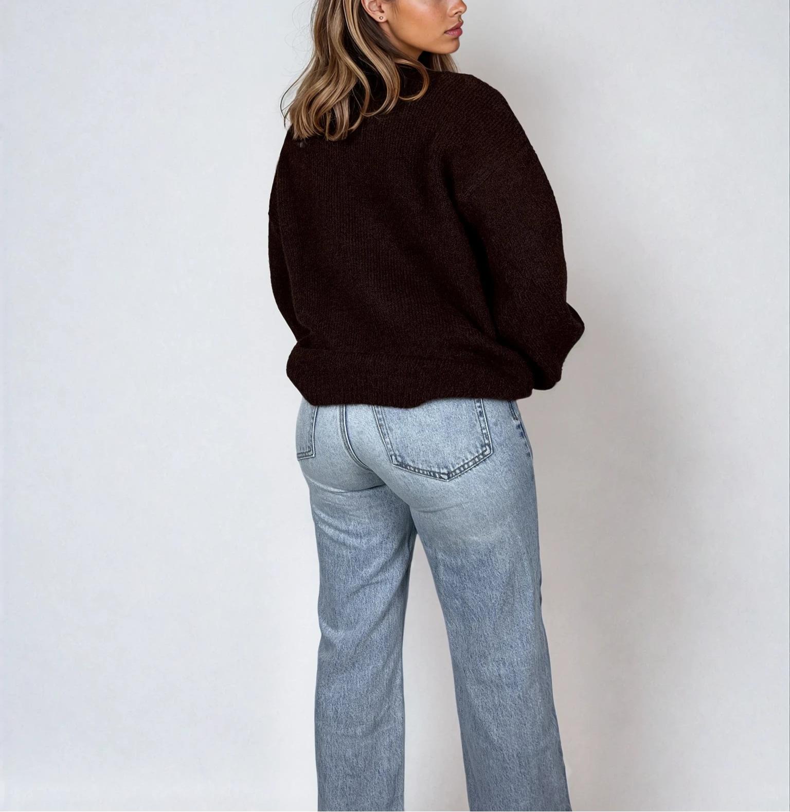 Oversized Cardigan mit Bindedetails