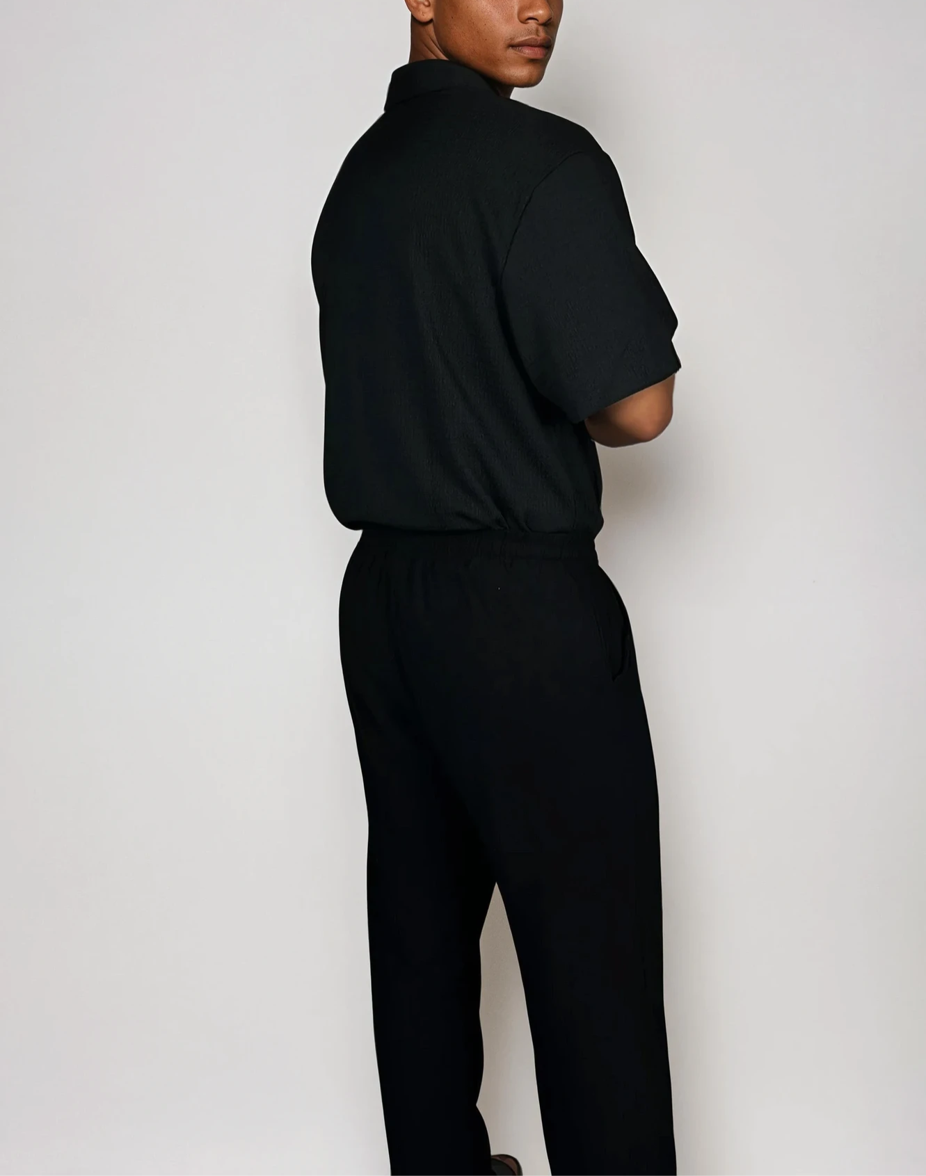 Strukturiertes Crinkle Shirt