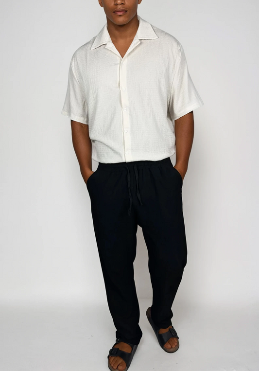 Strukturiertes Crinkle Shirt