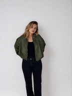 Jacke in Wildlederoptik