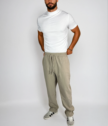 Casual Leinen Hose
